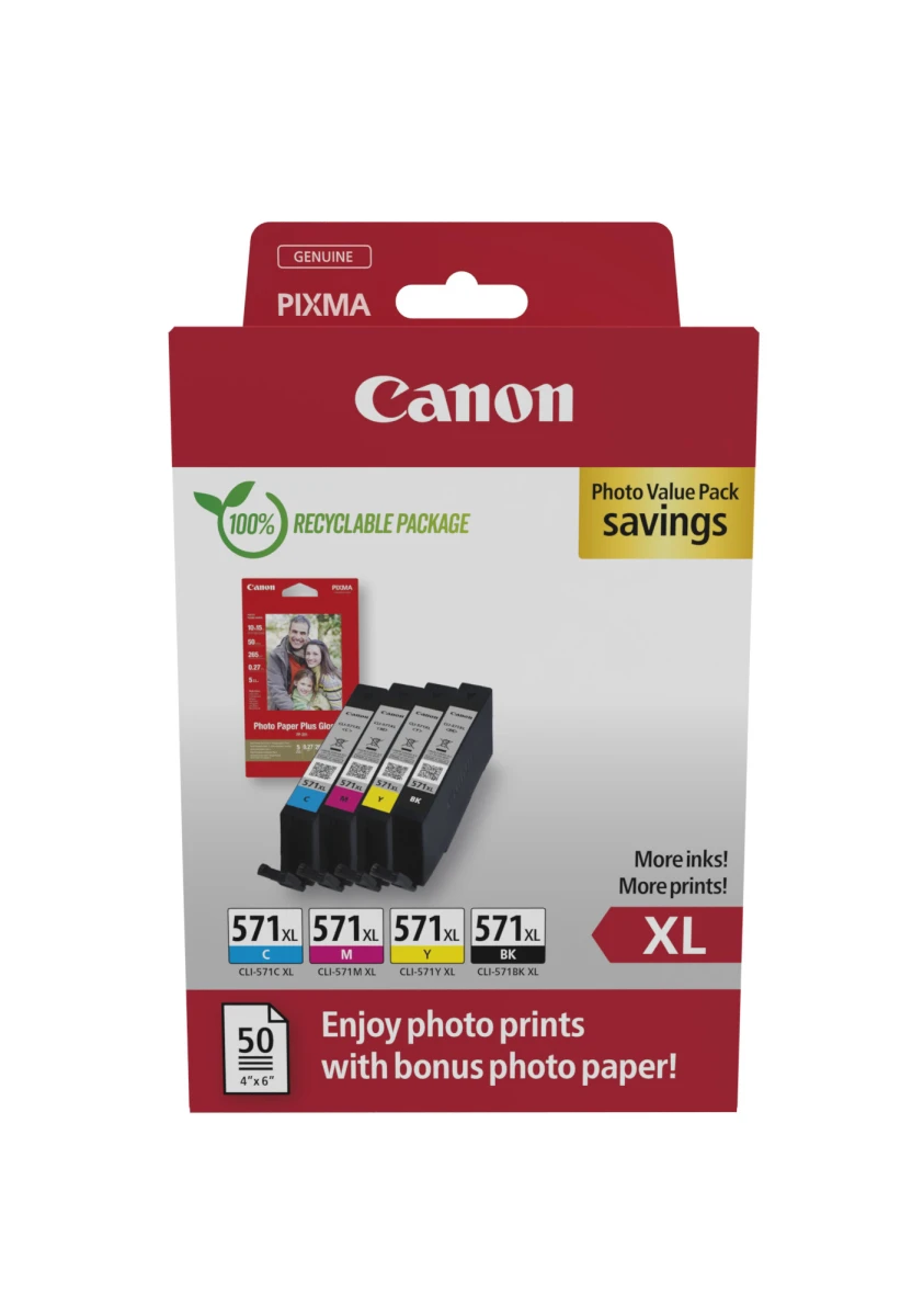 CANON Ink Photo Value Pack XL BKCMY