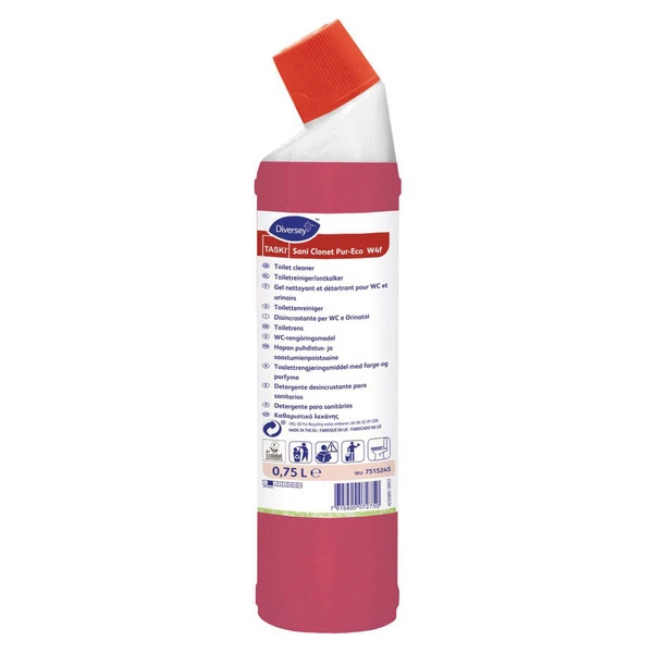 TASKI Nettoyant pour toilettes Sani Clonet Pur-Eco W4f 6 x 750 ml