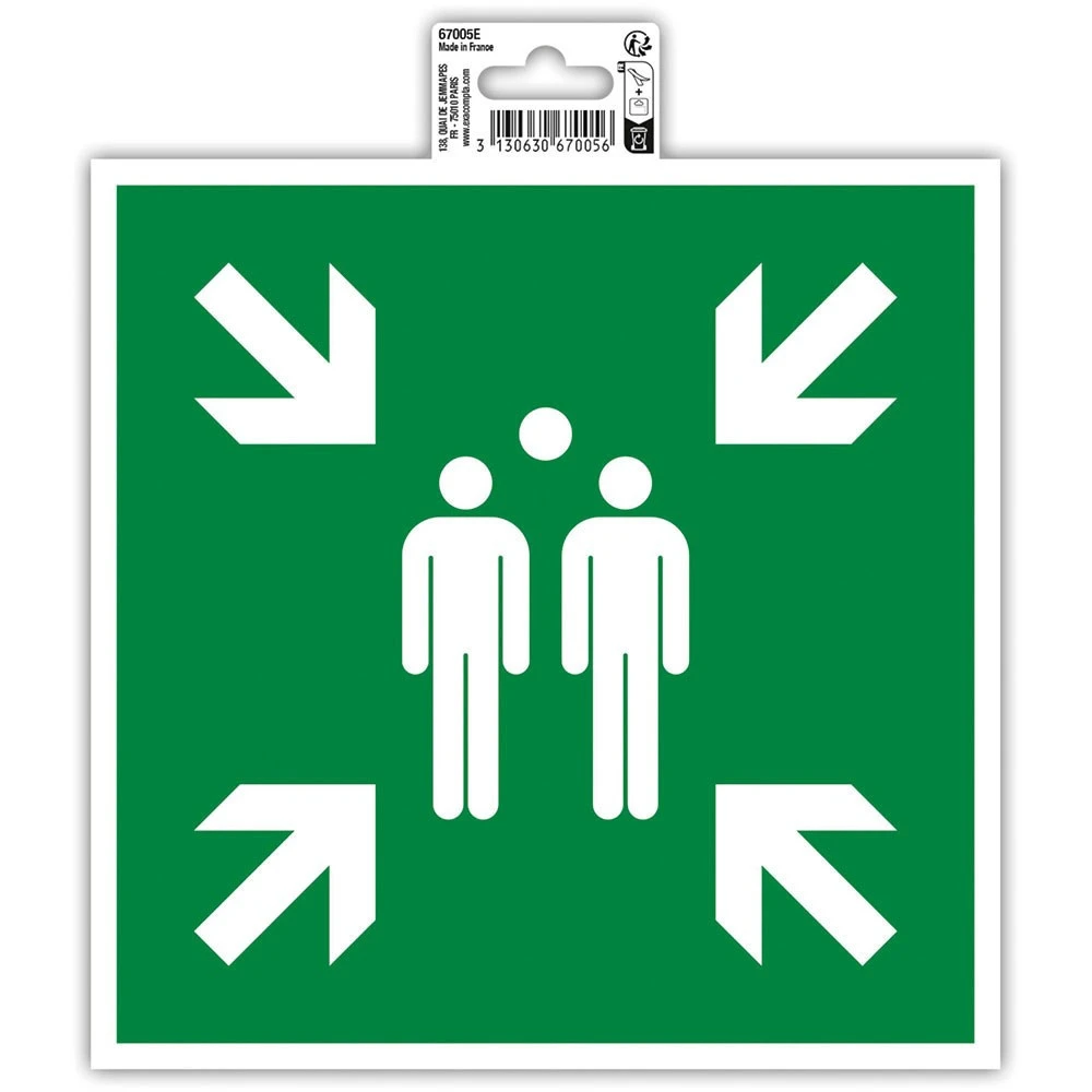 BIELLA Klebeschild Sammelplatz