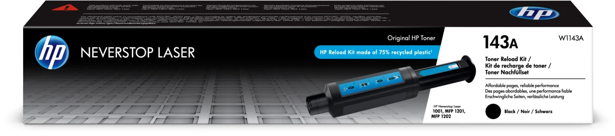 HP Toner Nachfüllset 143A schwarz
