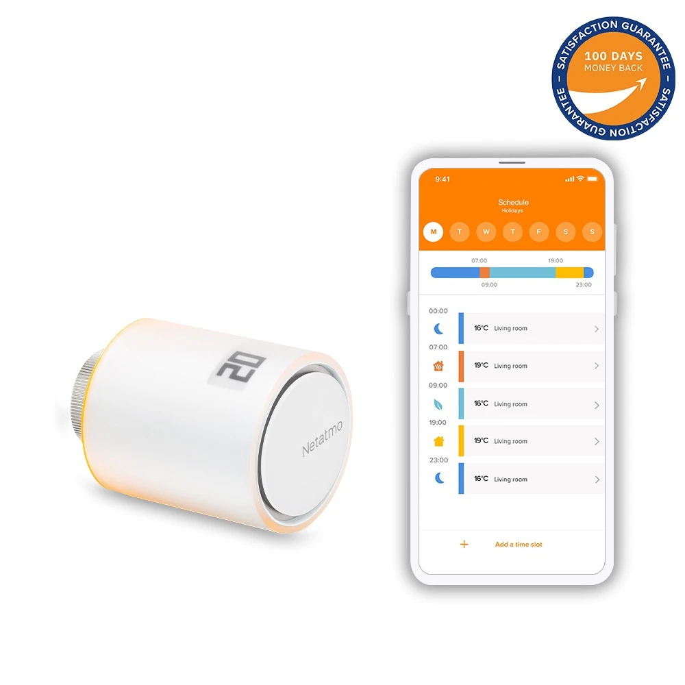 Netatmo Tête Thermostatique Intelligente - Multilingue