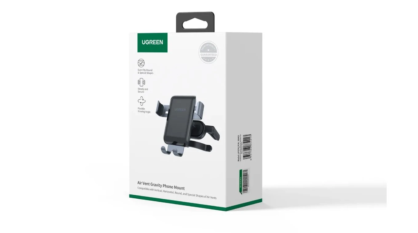 UGREEN Round Air Vent Gravity Support pour smartphone