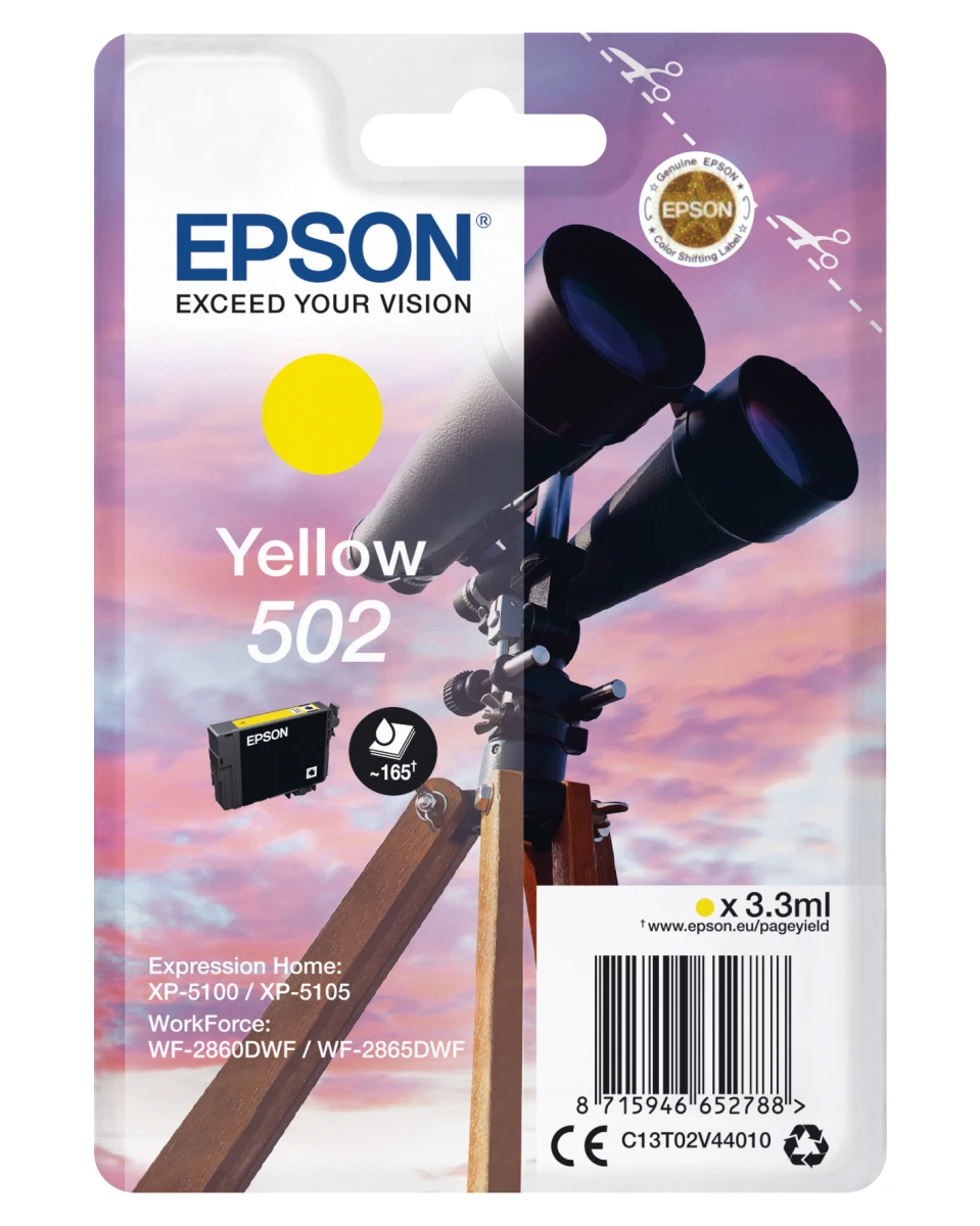 EPSON Tintenpatrone 502 yellow