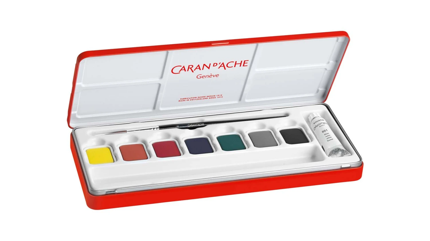 CARAN D'ACHE Deckfarbe Gouache - 7 Farben