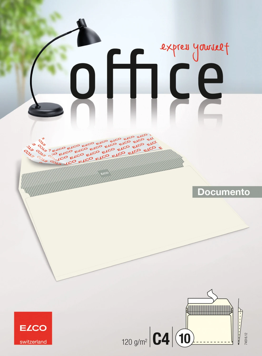 ELCO Couvert Office C4 120 g/m2, sans fenêtre