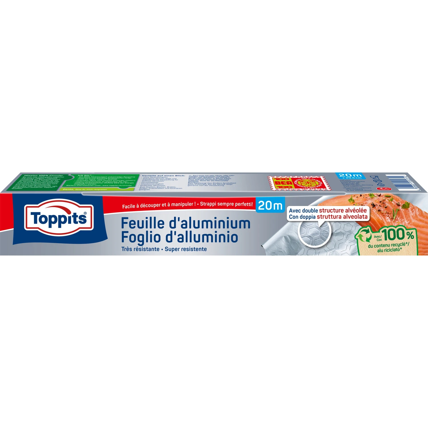 TOPPITS Feuille d'aluminium