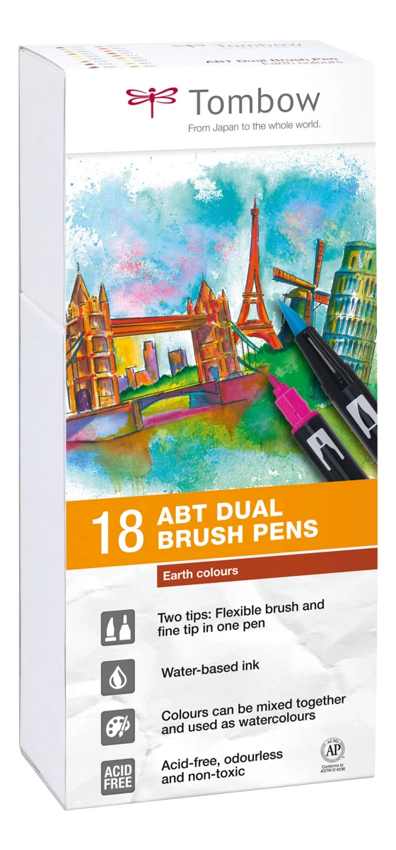 TOMBOW ABT-18P-3 Dual Brush Pen