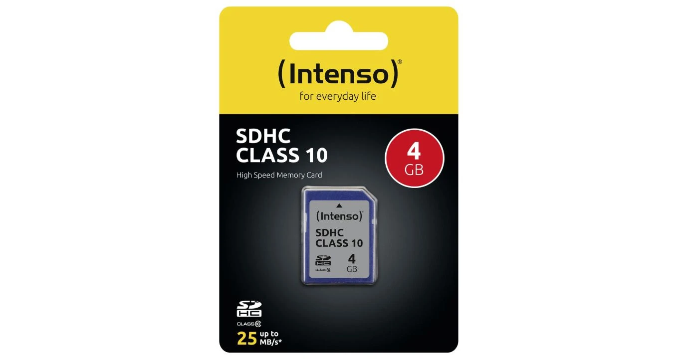 INTENSO SDHC Card Class 10, 4GB