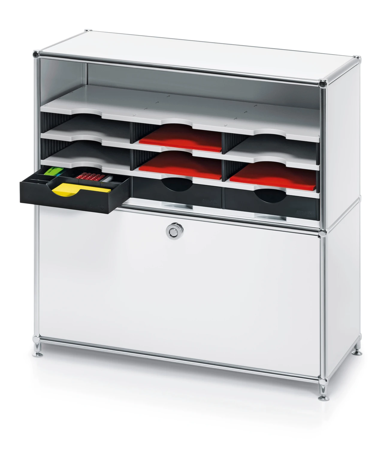 Styrodoc trio Set, 9 compartiments, 3 tiroirs et