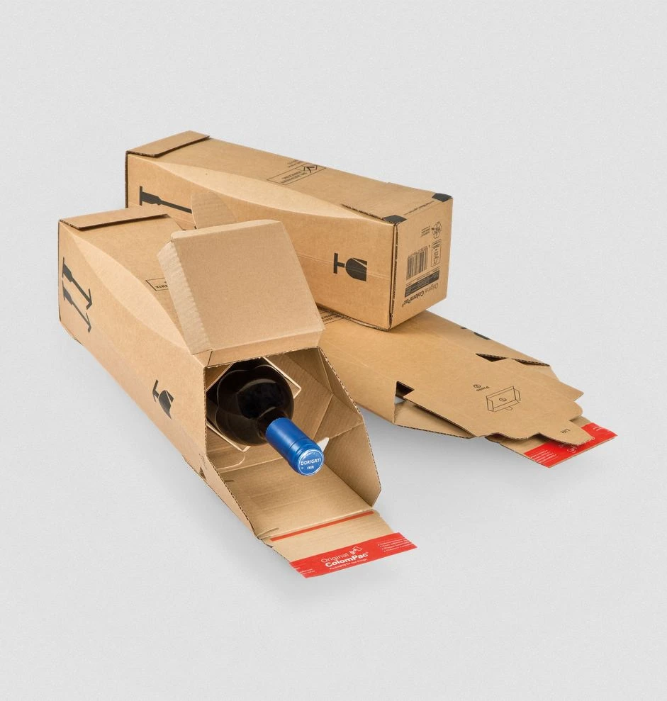 COLOMPAC Carton d'expédition pour vin, 10 pièces