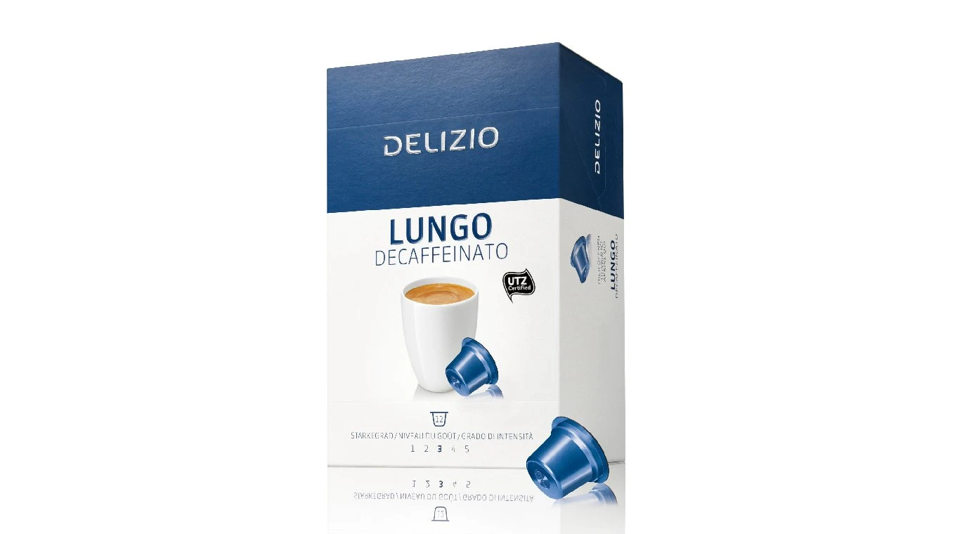 DELIZIO Kaffeekapseln Lungo Decaffeinato 12 Stück