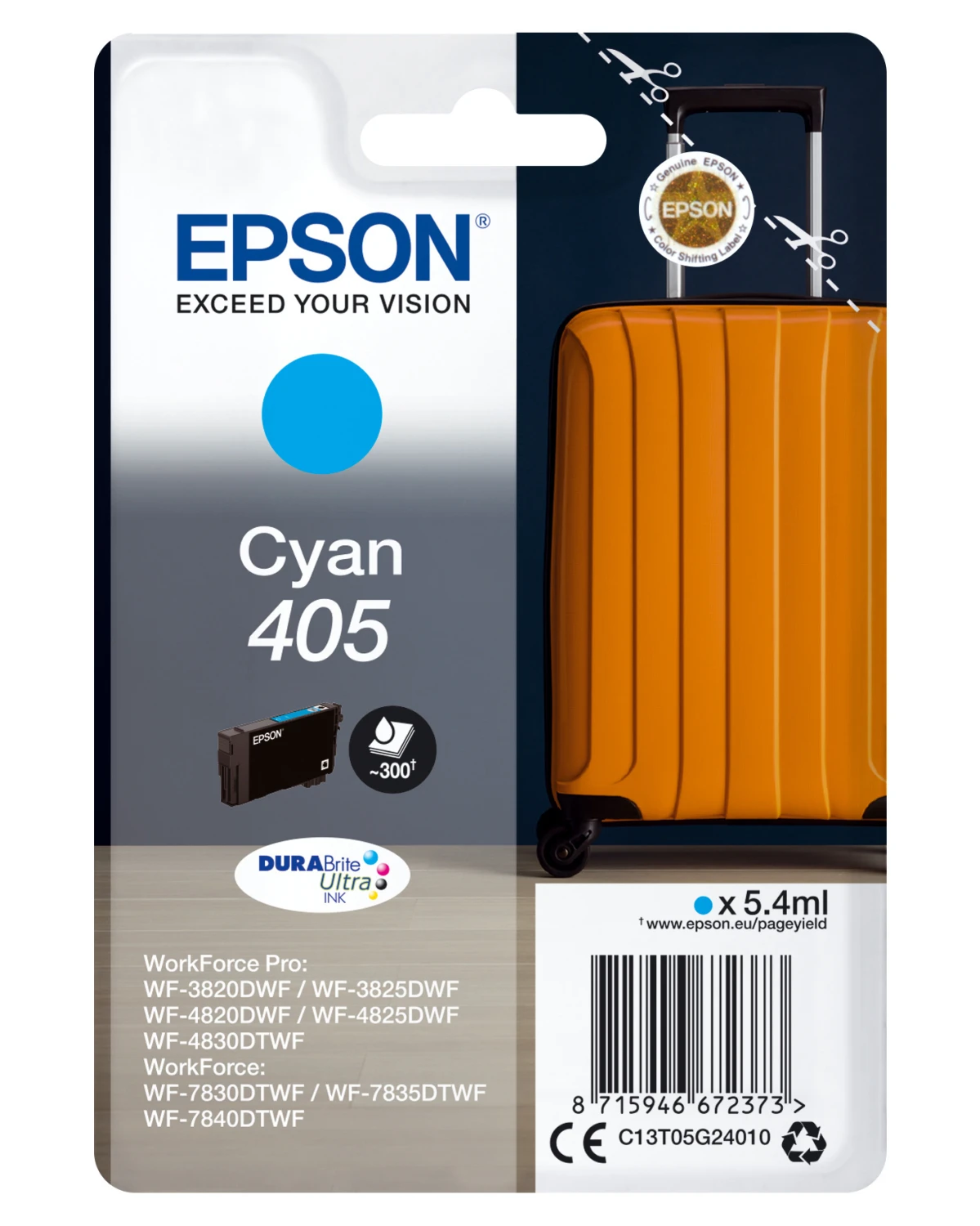 EPSON Tintenpatrone 405 cyan