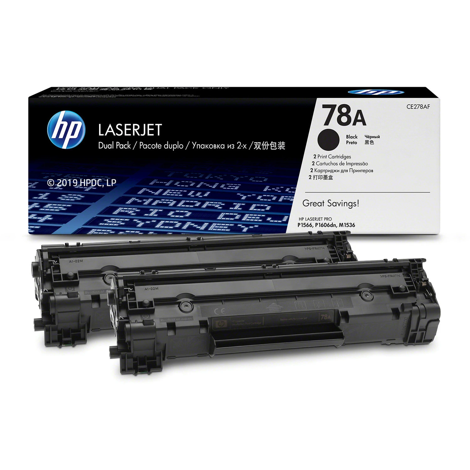 HP 78A Original Toner black 2 x 2.100 Pages Dual-Pack CE278AD