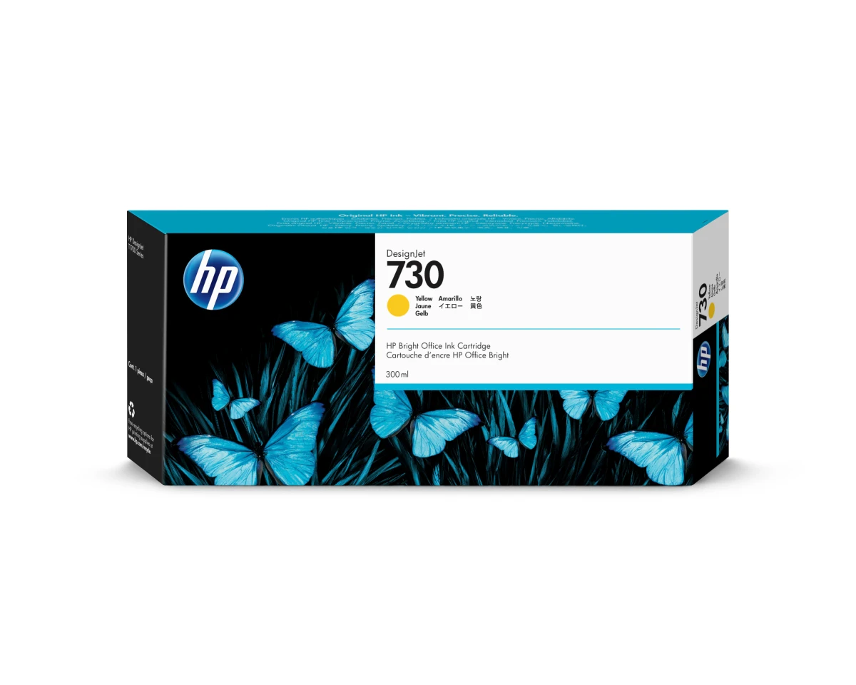 HP 730  Cartouche d'encre jaune 300 ml