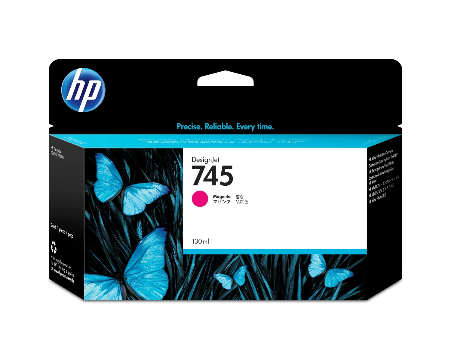 HP F9J95A Tintenpatrone 745 magenta