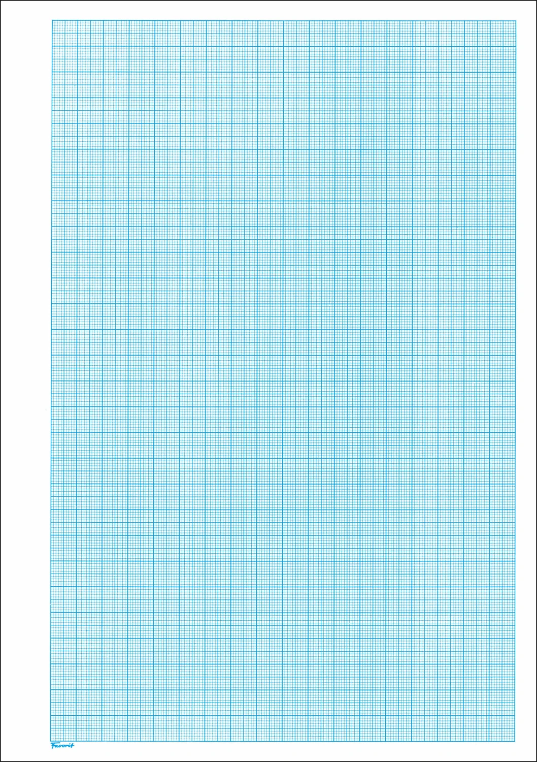 Millimeterpapier-Block, weiss, Favorit Nr. 1776 a
