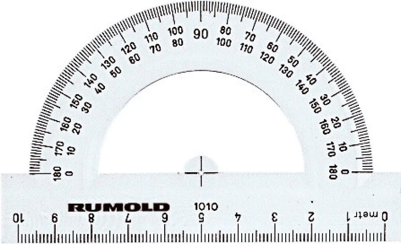 RUMOLD Schulwinkelmesser 10 cm - 180°