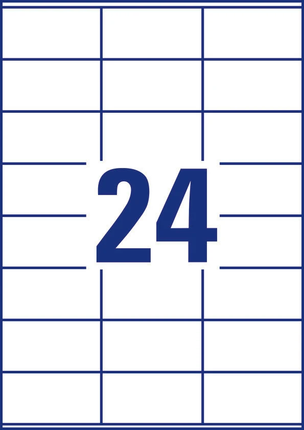 AVERY ZWECKFORM 6122 Étiquettes 70 x 36 mm, 10 flls.