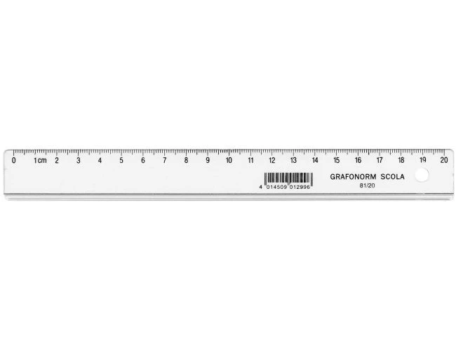 DUX Flachlineal SCOLA 20cm