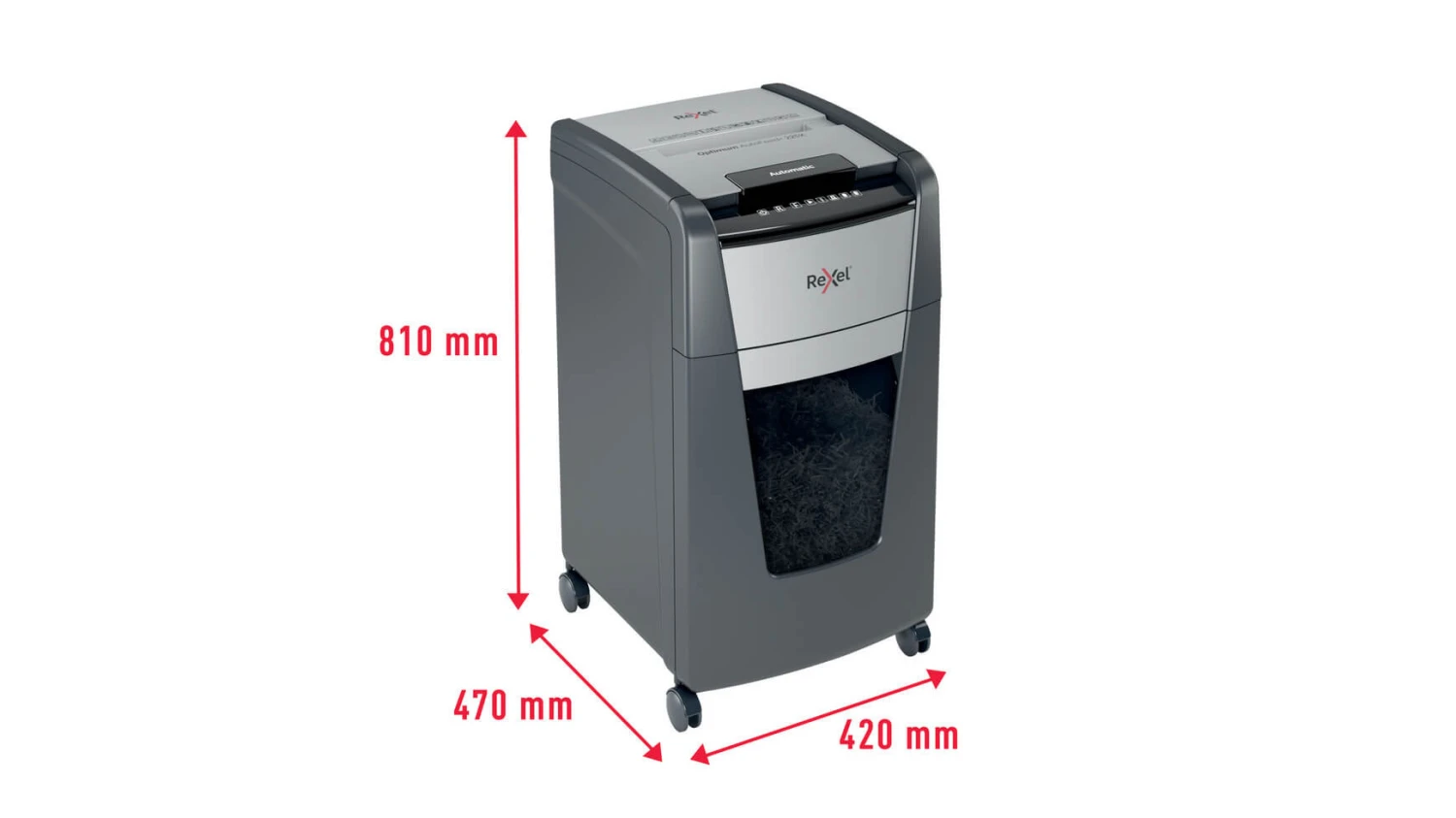 REXEL Destructeur docum. Optimum AF+ 225X 60lt