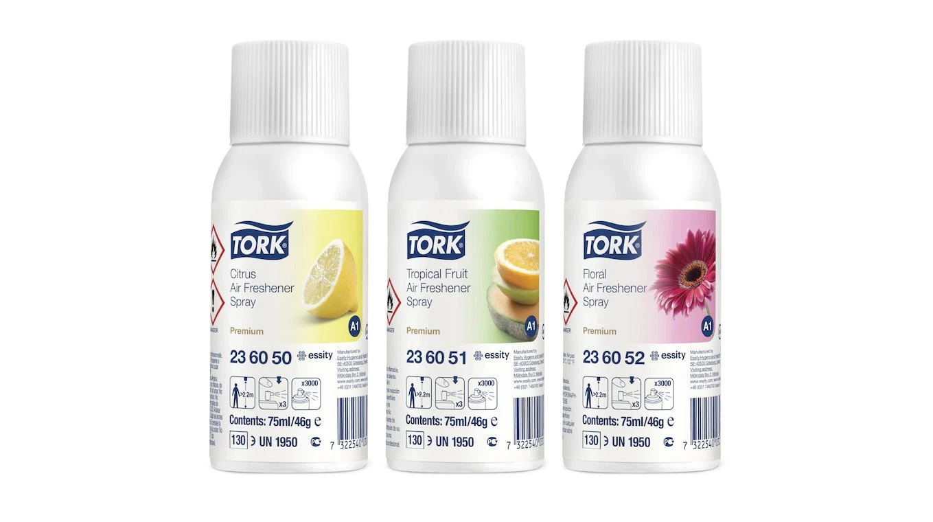 TORK Cartouche Air Freshener Spray Mix 12 x 75 ml