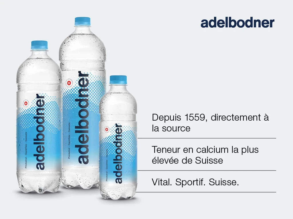 ADELBODNER Eau pétillante 6 x 1.5 litres