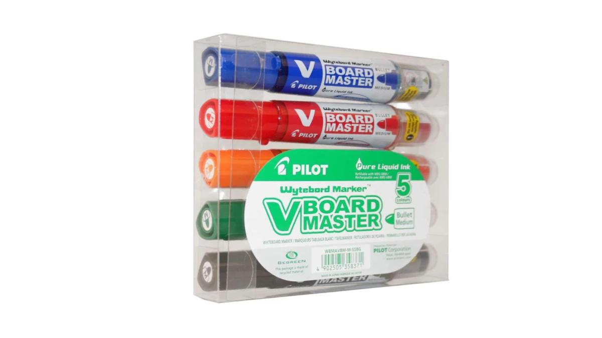 PILOT V-Board Master 2.3 mm 5 couleurs set