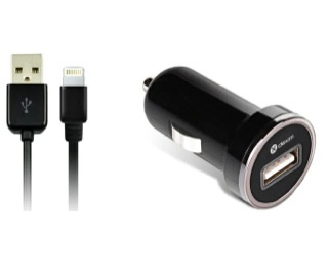 Dexim Chargeur de voiture avec câble Lightning - 1 m