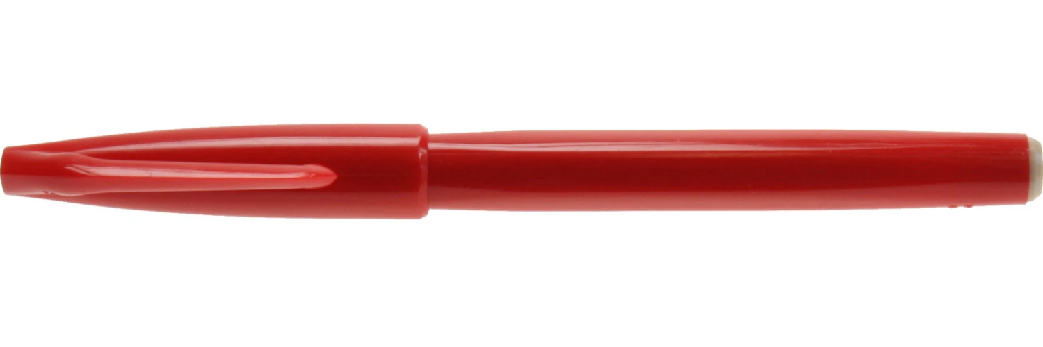 Pentel SignPen Stylo fibre 0,8 mn à 2,0 mm, encre rouge