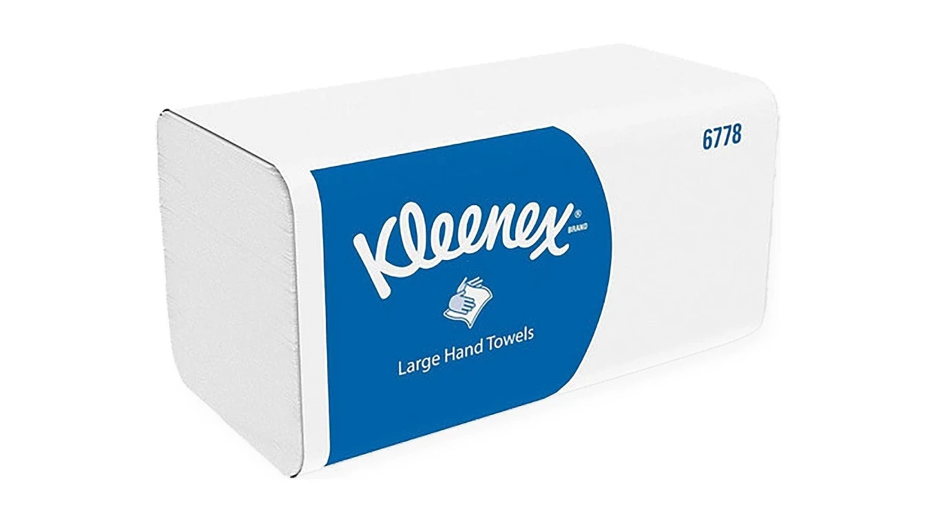 KLEENEX Essuie-mains en papier Ultra pliage V, 2 couches, blanc