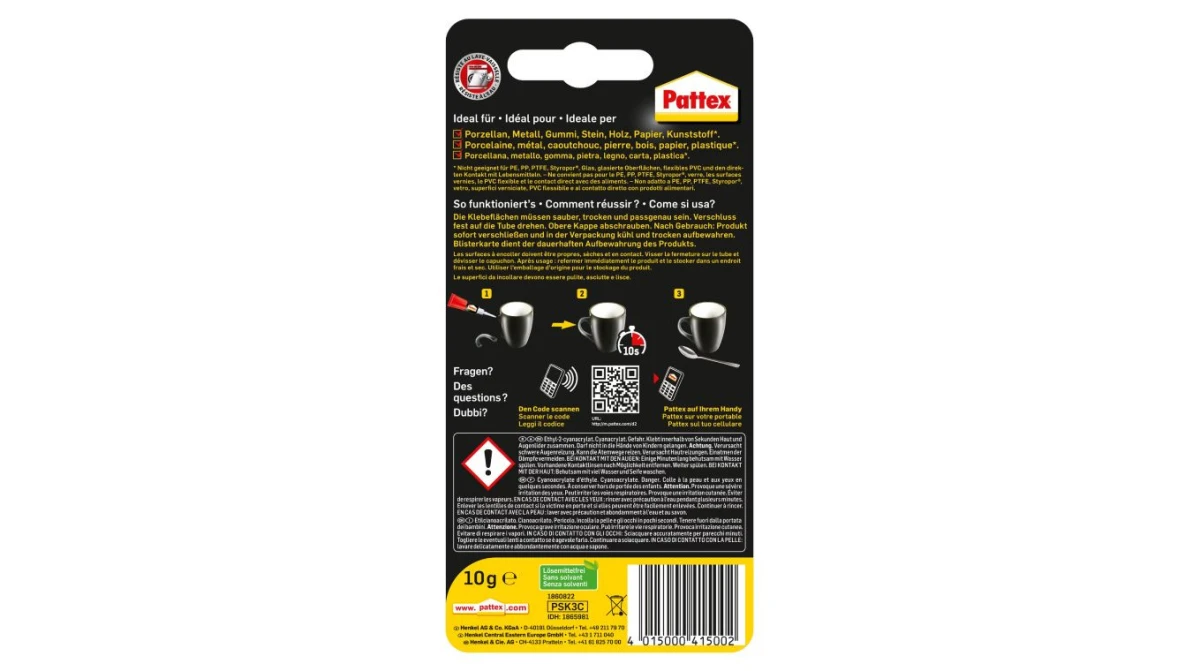 PATTEX Blitz Colles instantanées 10g