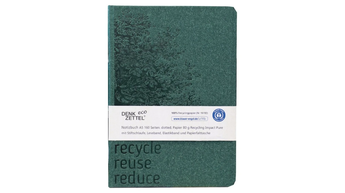 DENKZETTEL® Carnet de notes Eco - A5 - Ange bleu