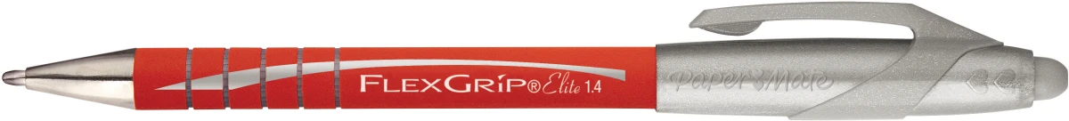 Papermate Stylo à bille rétractable FlexGrip Elite 1.4 mm, encre rouge