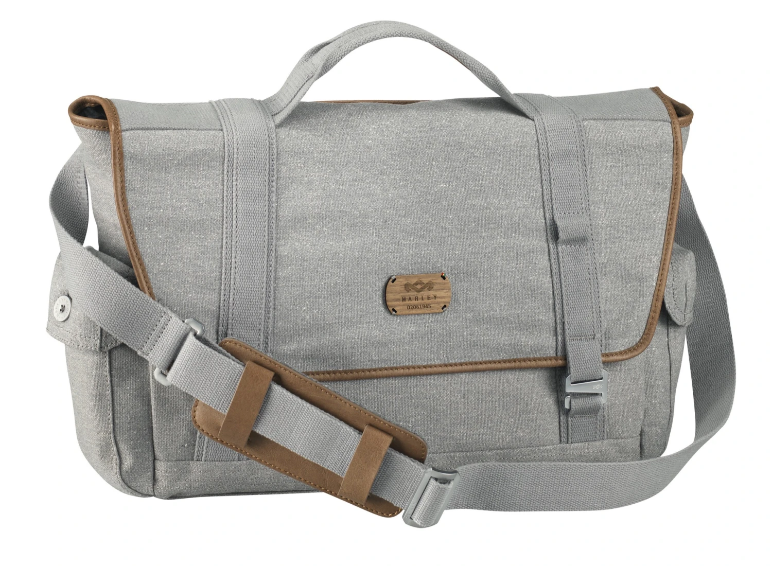 House Of Marley Lively Up Leather Messenger 16"