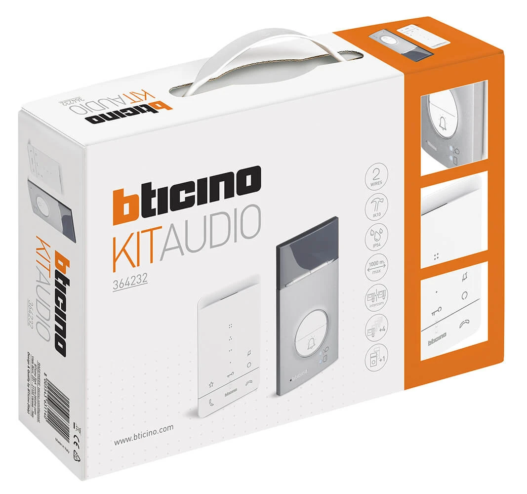 Bticino Classe 100 A16E & Linea 3000 Audio-Hausstation SET