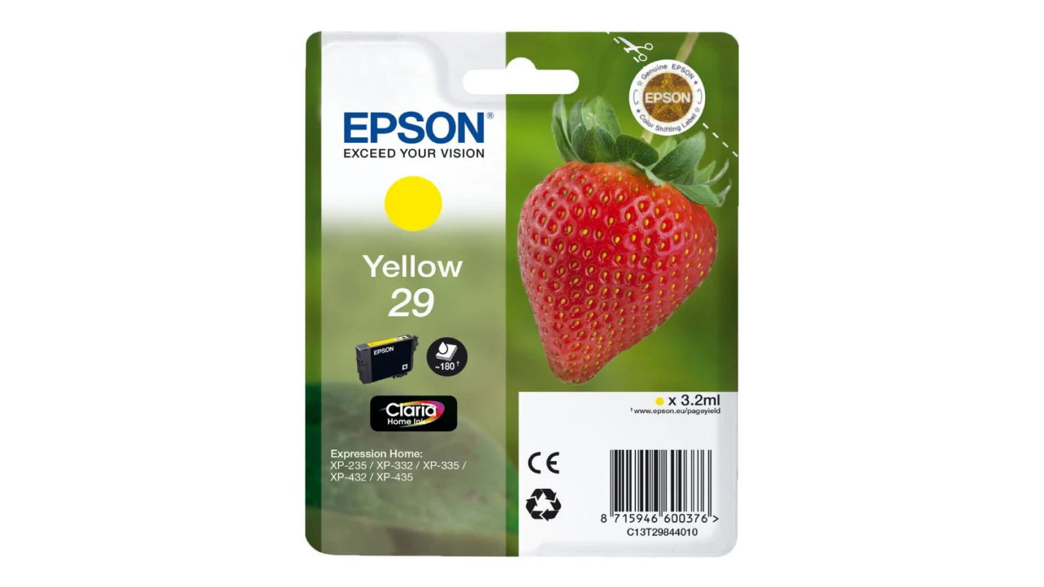 EPSON Tintenpatrone 29 yellow
