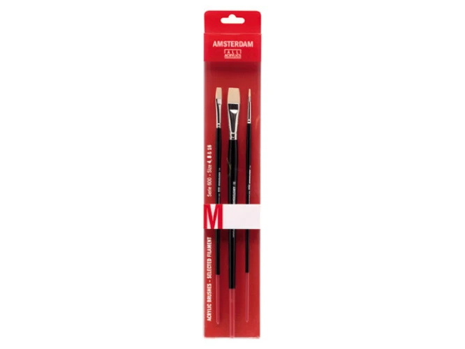 TALENS Set Pinceau acryliqu Gr.4/8/16