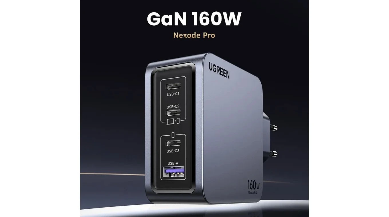 UGREEN USB Wallcharger Nexode Pro 160W