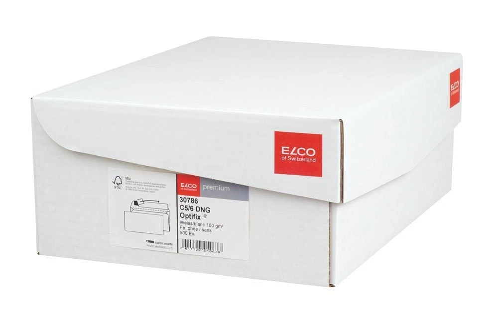 ELCO enveloppes Premium C5/6, FSC 100gm2