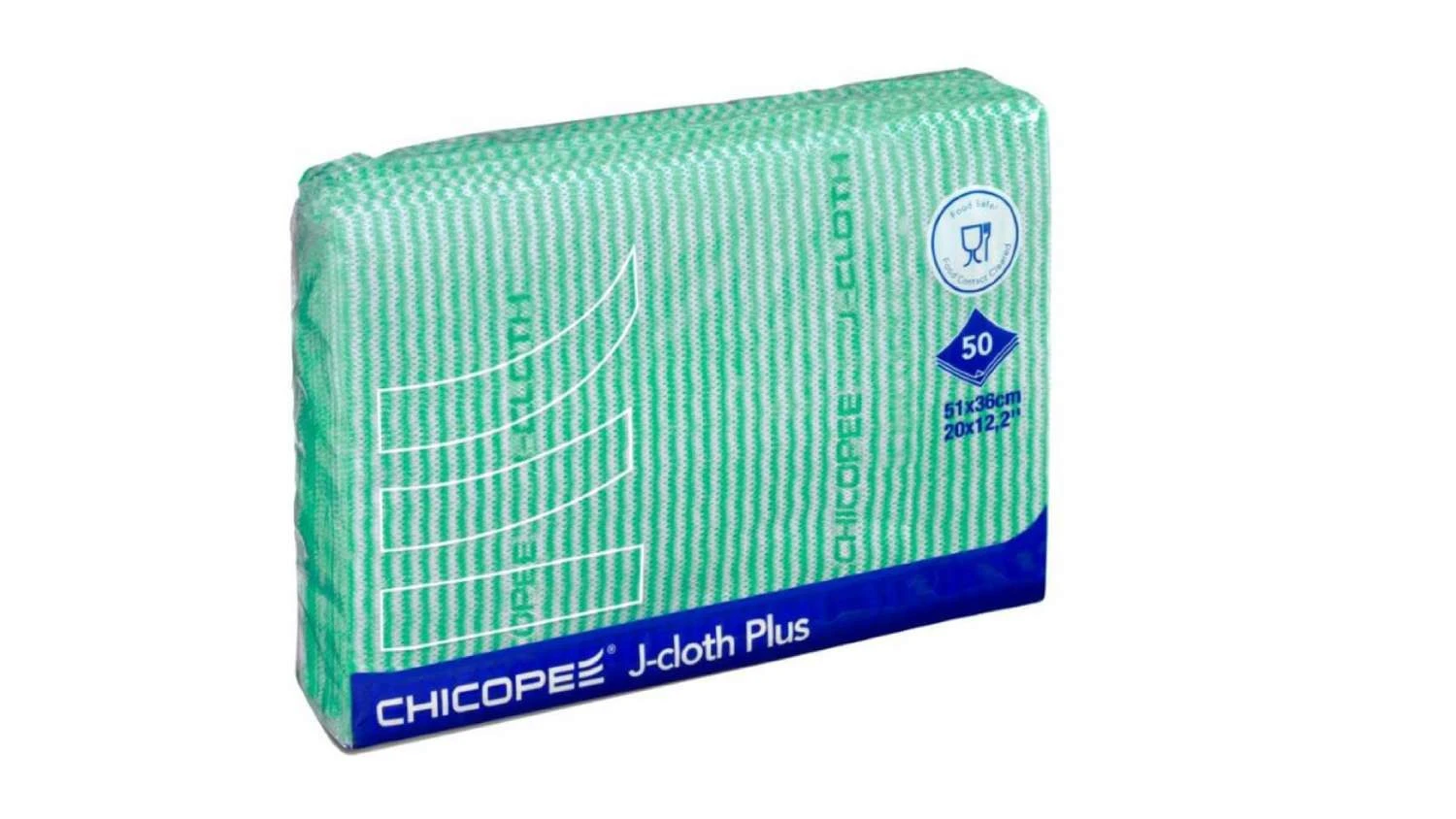 Chiffon de nettoyage J-Cloth Plus vert | 51 x 36 cm | 1 paquet de 50 pièces
