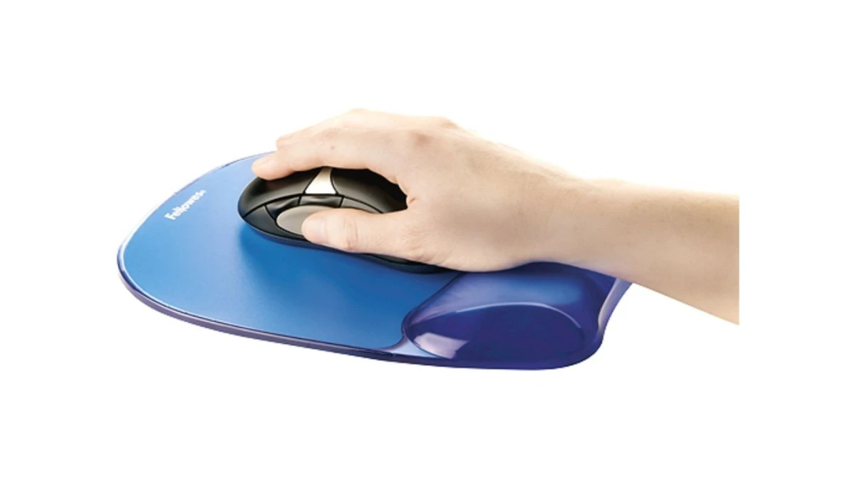 FELLOWES Tapis de souris Crystals avec repose-poignets