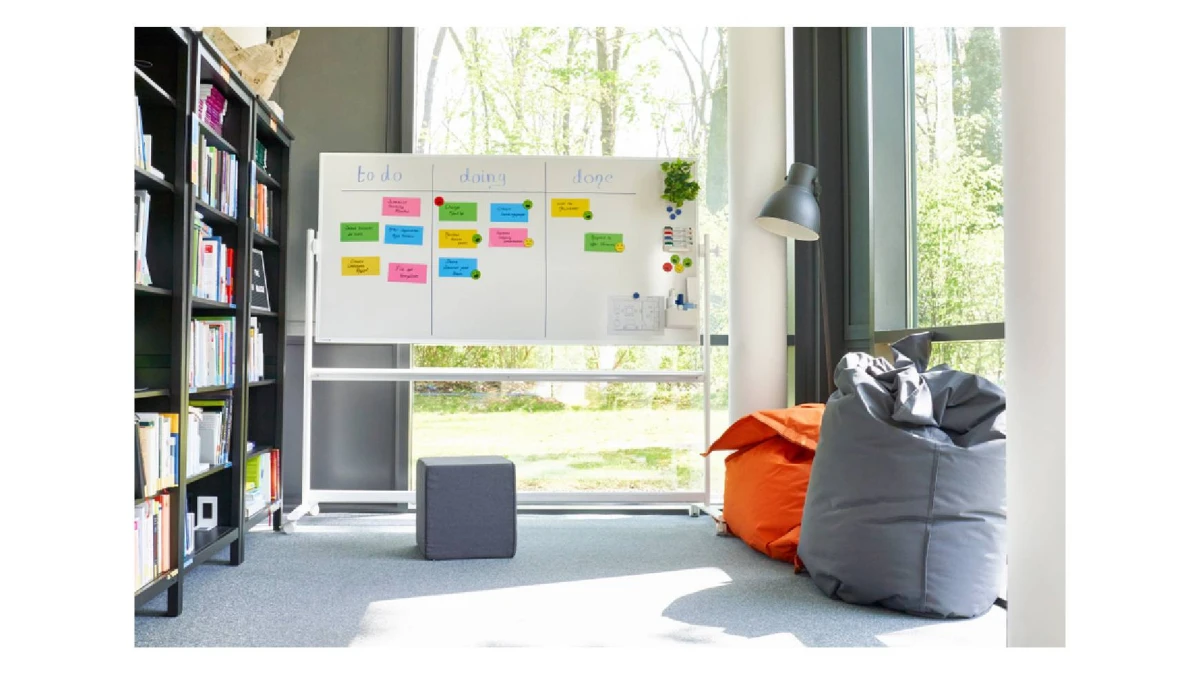 LEGAMASTER Professional tableau blanc rotatif 100 x 150cm