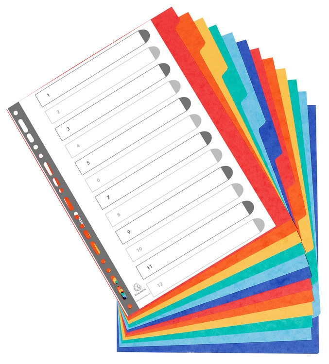 EXACOMPTA Blankoregister 12-teilig