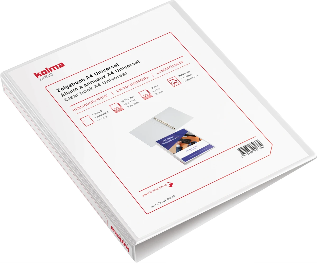 KOLMA Livre de pointage Vario Universal A4