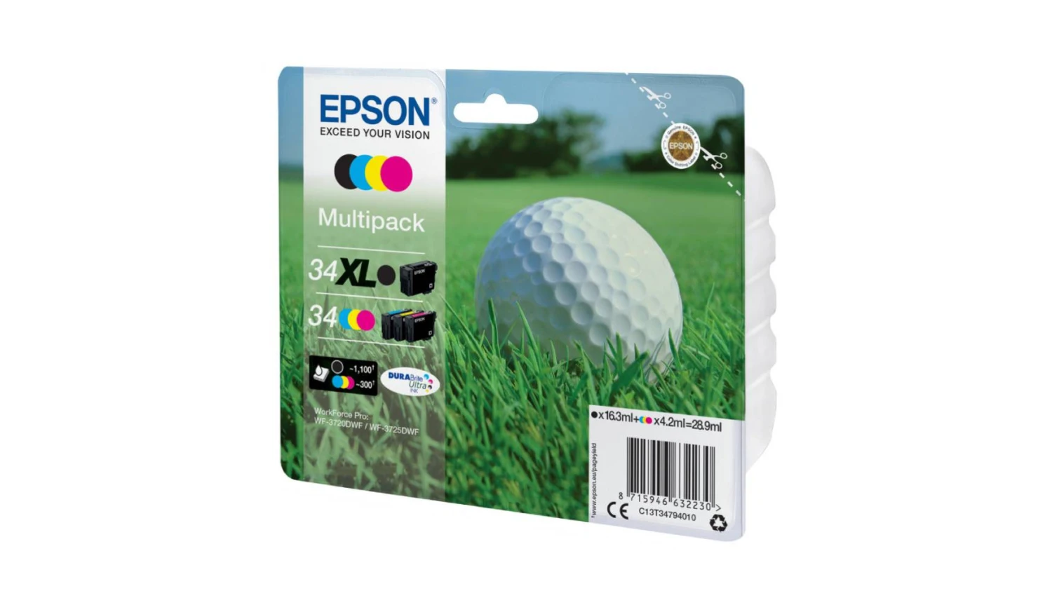EPSON 34XL  Cartouches d'encre BK/CMY