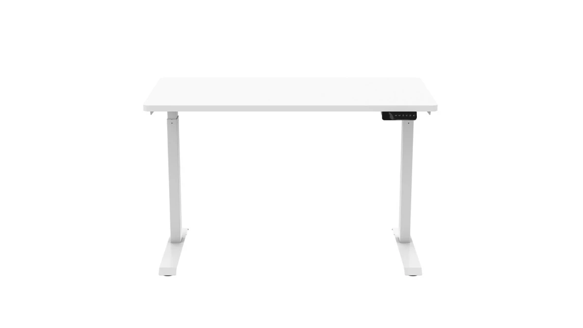 Contini table de bureau réglable hauteur blanc 1.2×0.6m