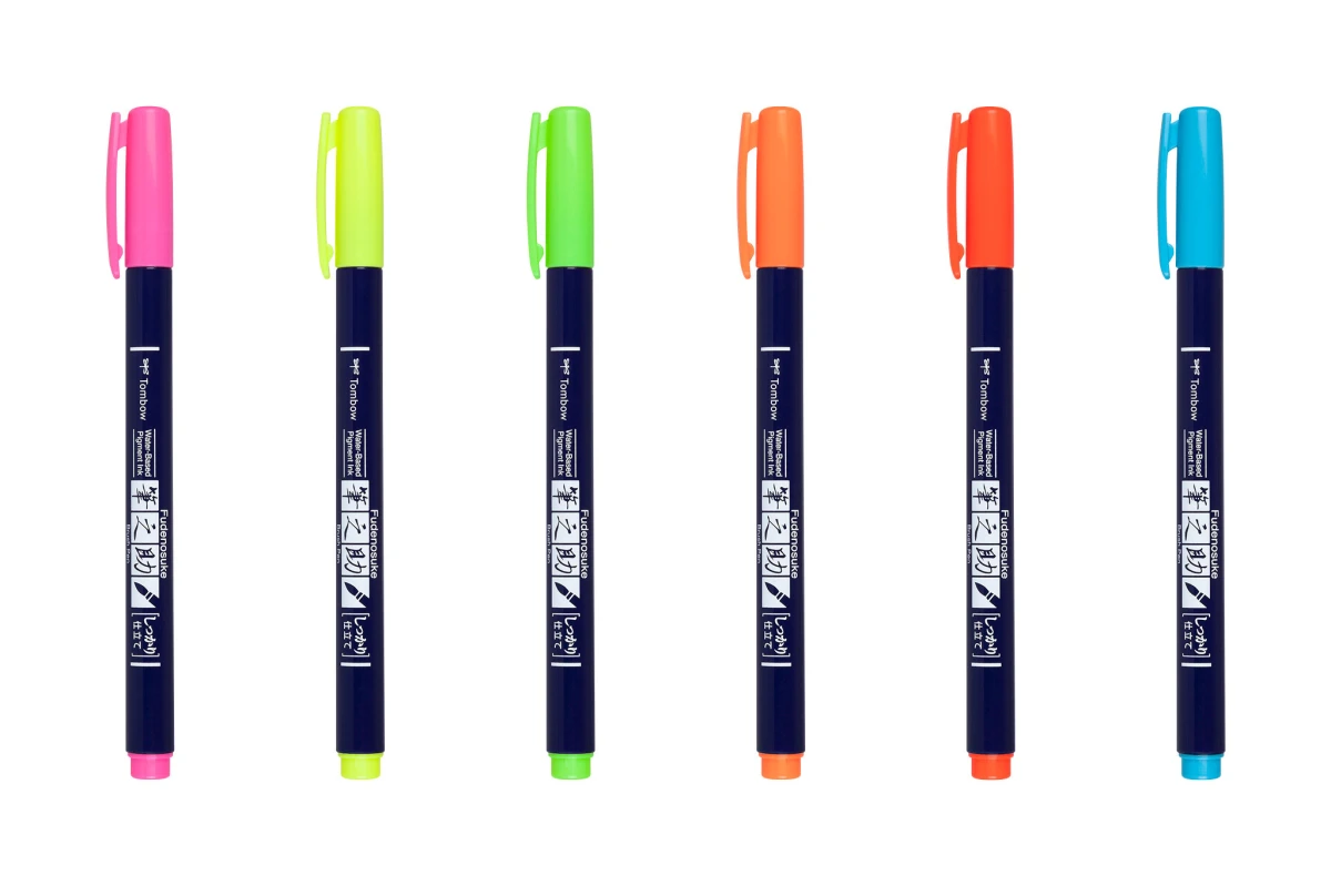 TOMBOW Stylo de calligraphie set 6 pcs.