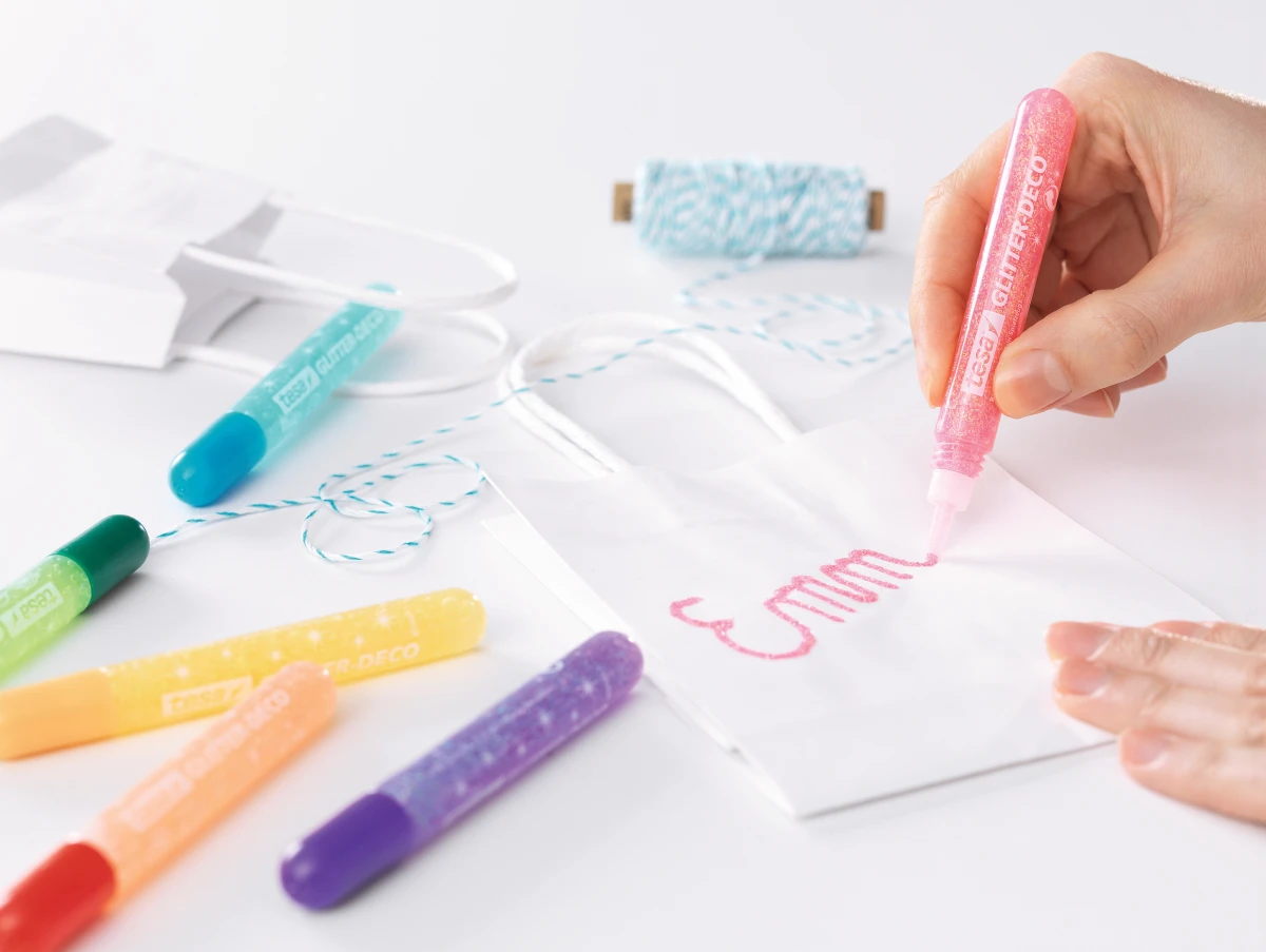 TESA Glitter Deco Candy Colors