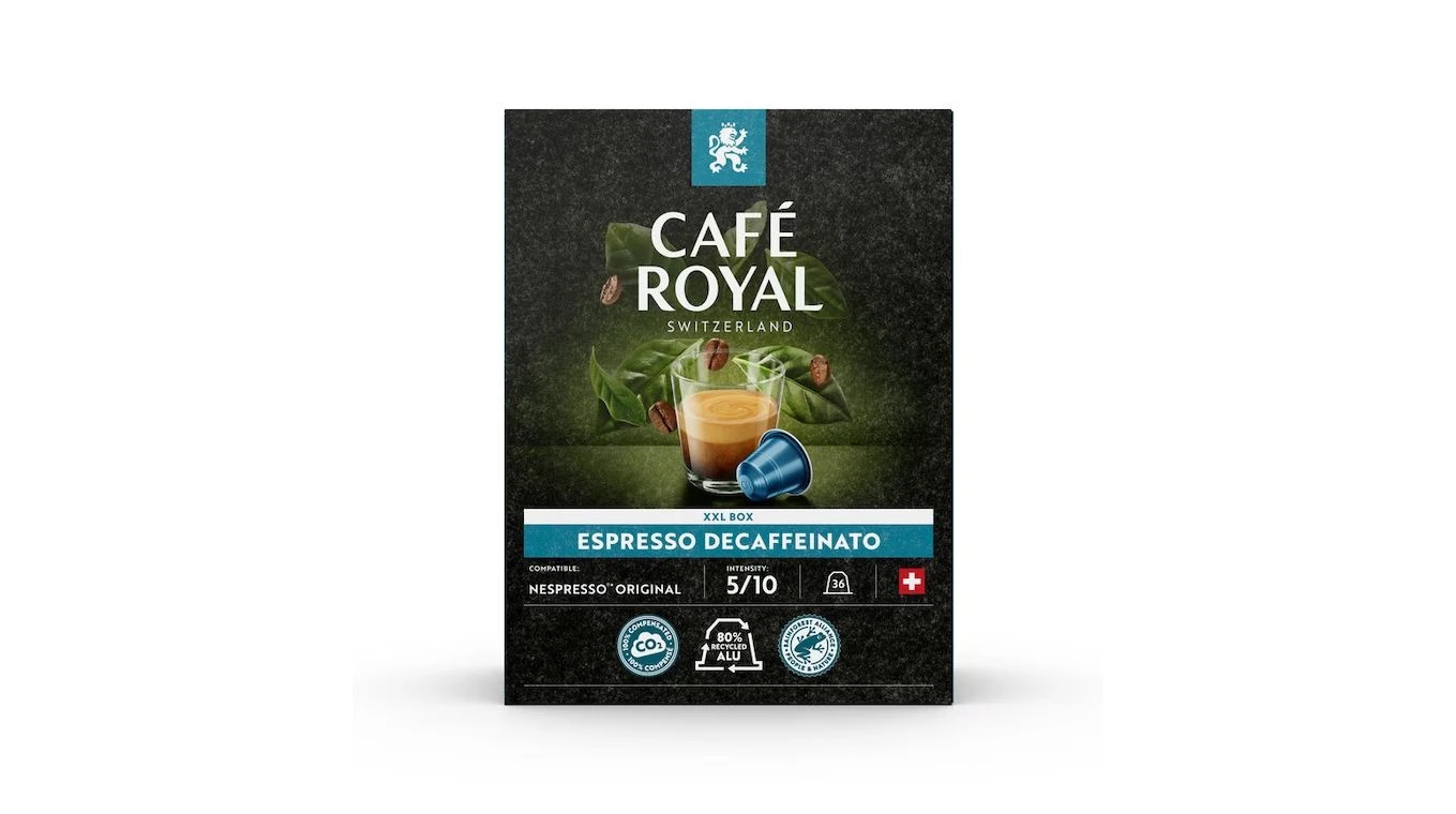 CAFÉ ROYAL Capsules de café Espresso Decaffeinato 36 pièces
