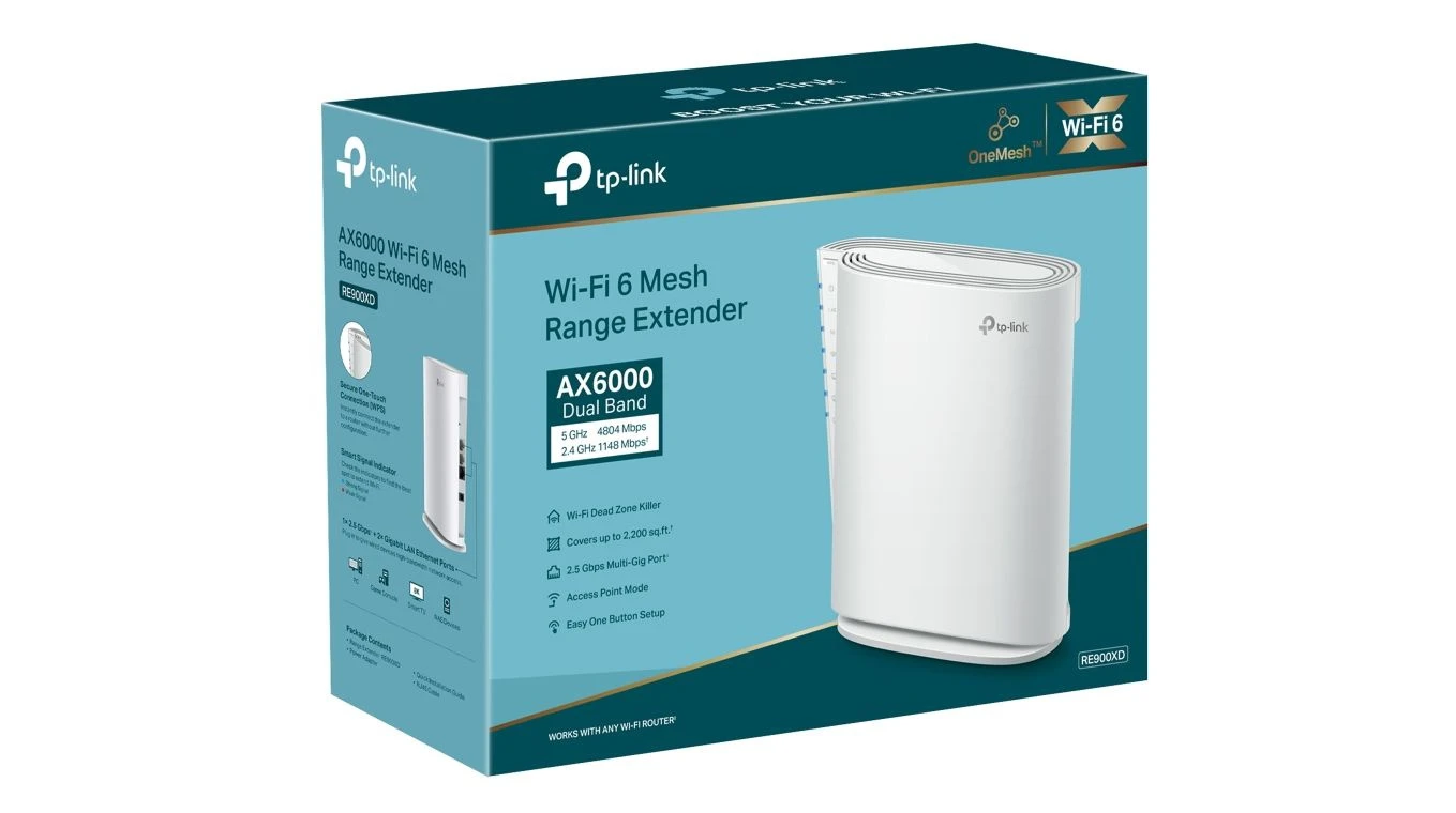 TP-LINK RE900XD AX6000 Mesh Wi-Fi 6 Répéteur WLAN